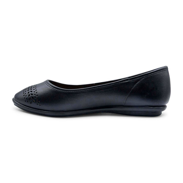 Bata black ballerina shoes shop