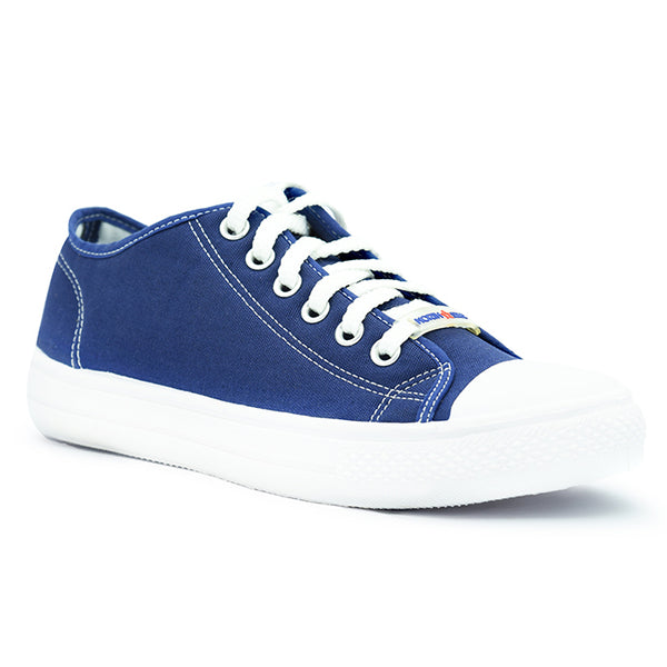 Bata blue canvas shoes Outlet