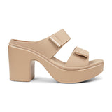 BATA (WOMEN) BELLE LADIES SANDALS MID HILL SLIP ON