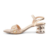 Marie Cliare YASMIN Sparkly Slingback Wedding Heel Sandal