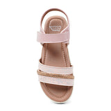 BubbleGummers SILVIA Shinny Belt Sandal for Little Girls