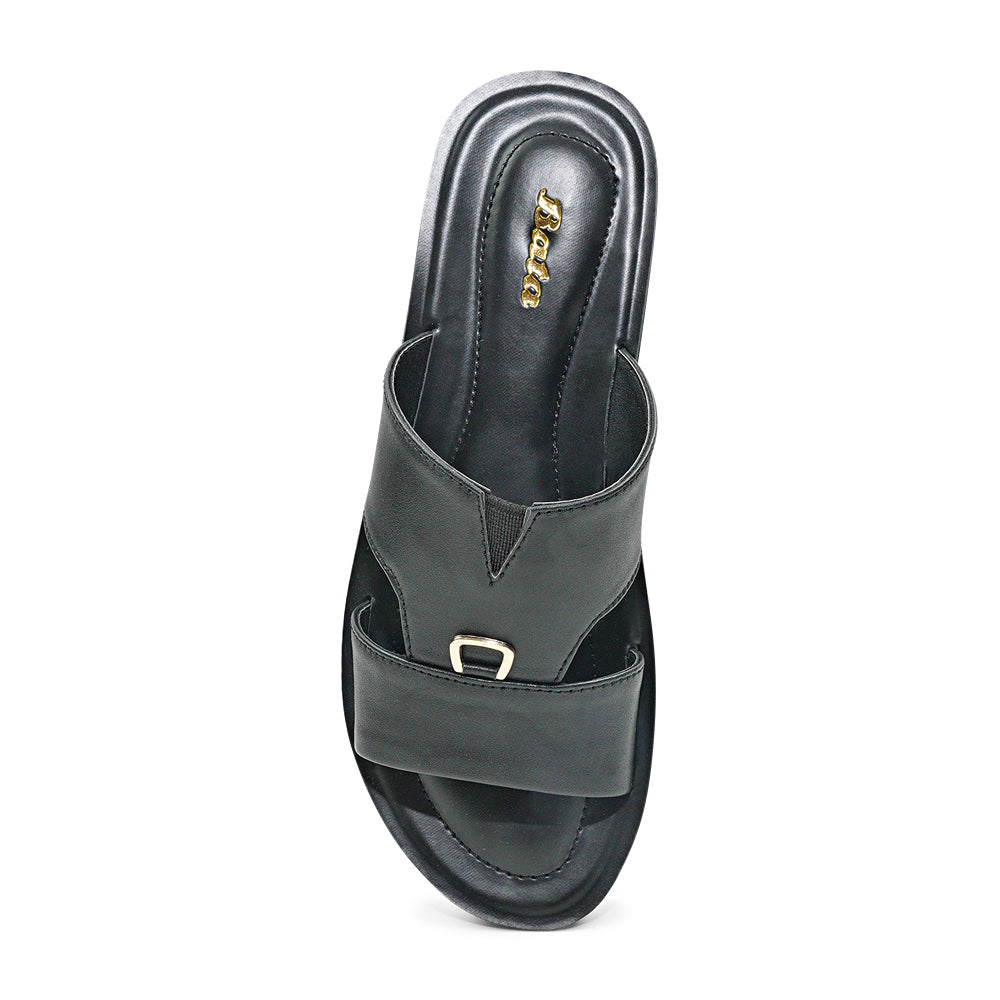 Bata Light & Easy Valentino Black Slide Sandal for Women