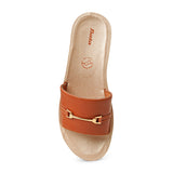 BATA (WOMEN) Brown SANDALS