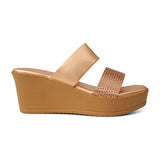 BATA (WOMEN) Golden LADIES CHAPPALS