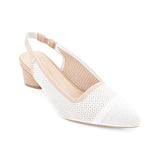 Bata PRIMA Pointed-toe Slingback Low-Block Heel