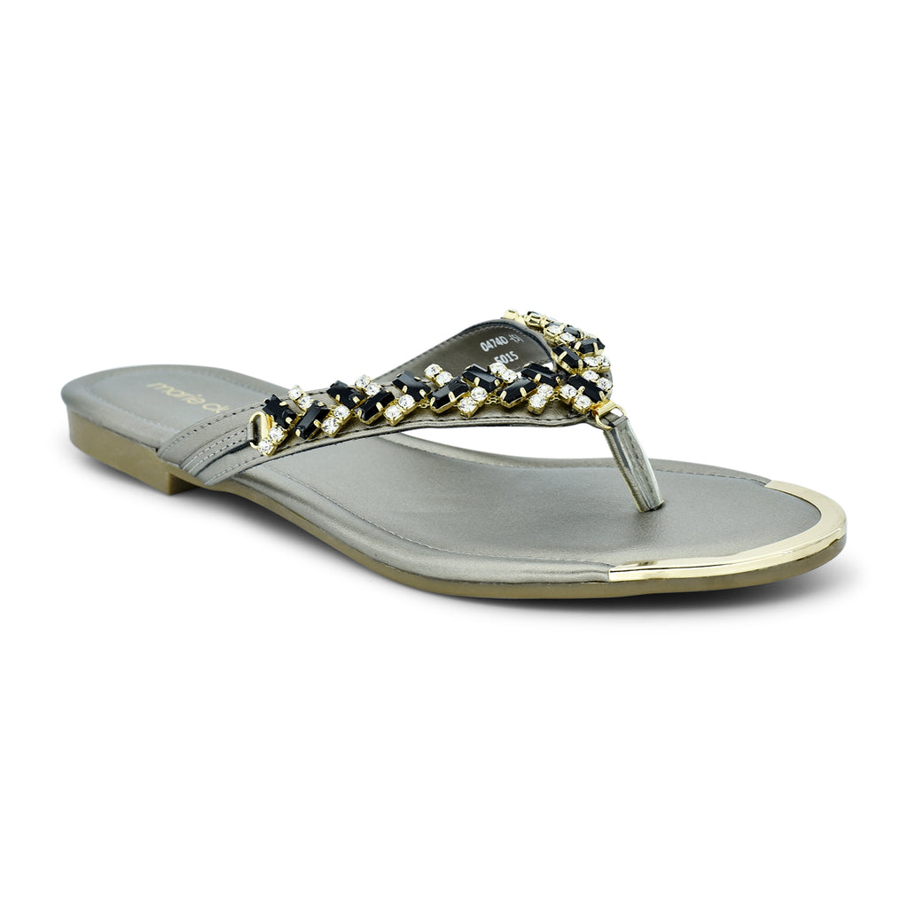 Marie Claire Bling-On Toe-Post Flat Sandal