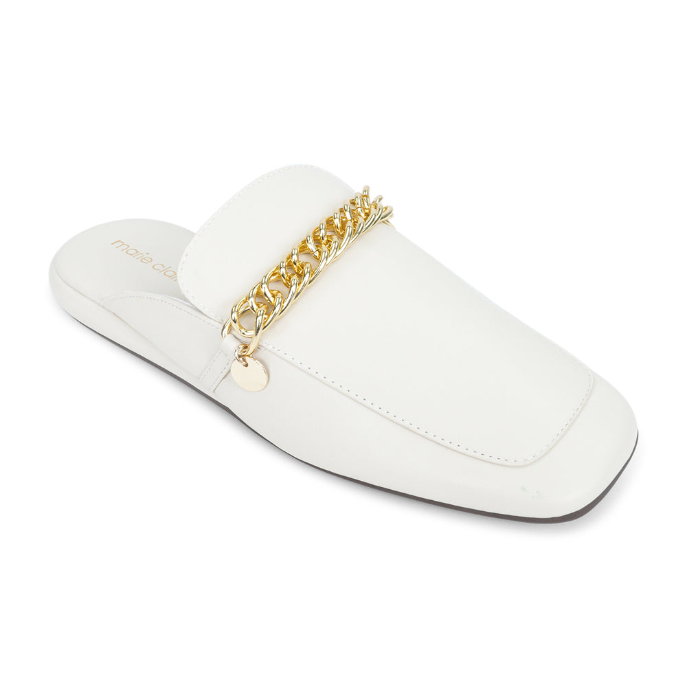 White mule sales loafer
