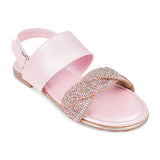 BubbleGummers FIONA Slip-On Belt Sandal for Little Girls