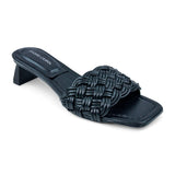 MARIE CLAIRE FODA Weave-Texture Mule Sandal