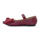 RABIA Red Ballet Flat for Little Girls