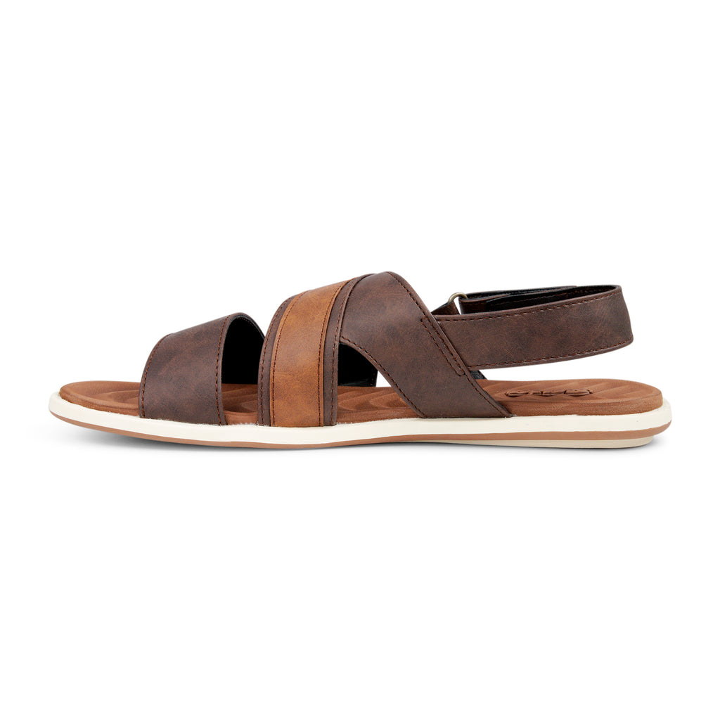 Buy Scholl by Bata Brown Cross Strap Sandals for Men at Best Price @ Tata  CLiQ