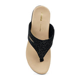 Bata SCOOPY Toe-Post Sparkly Flat Sandal for Women