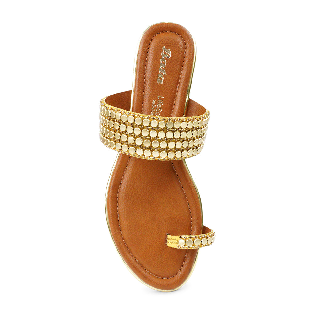 Bata RAY Ethnic Flat Toe-Ring Sandal for Women