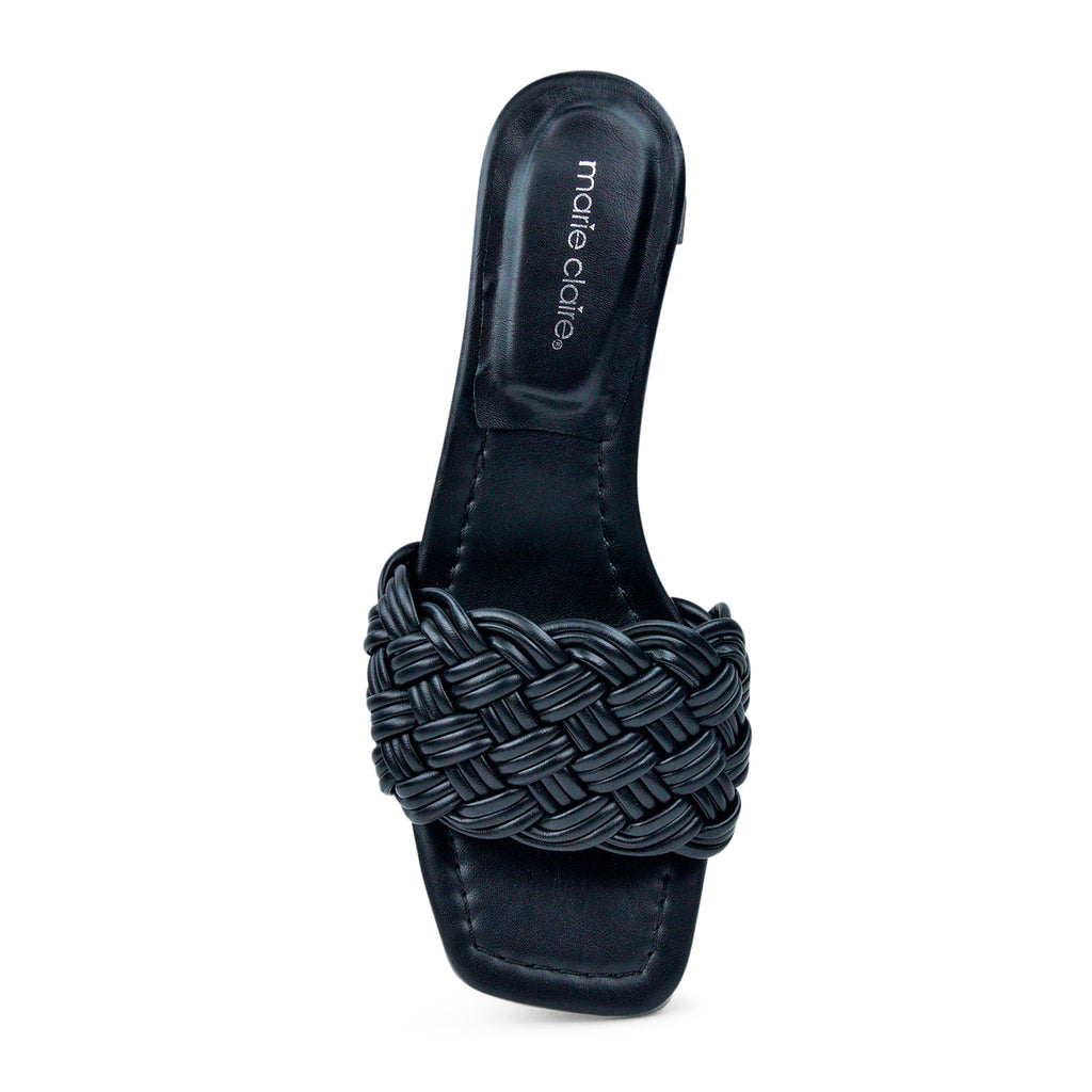 MARIE CLAIRE FODA Weave-Texture Mule Sandal