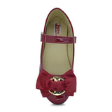 RABIA Red Ballet Flat for Little Girls