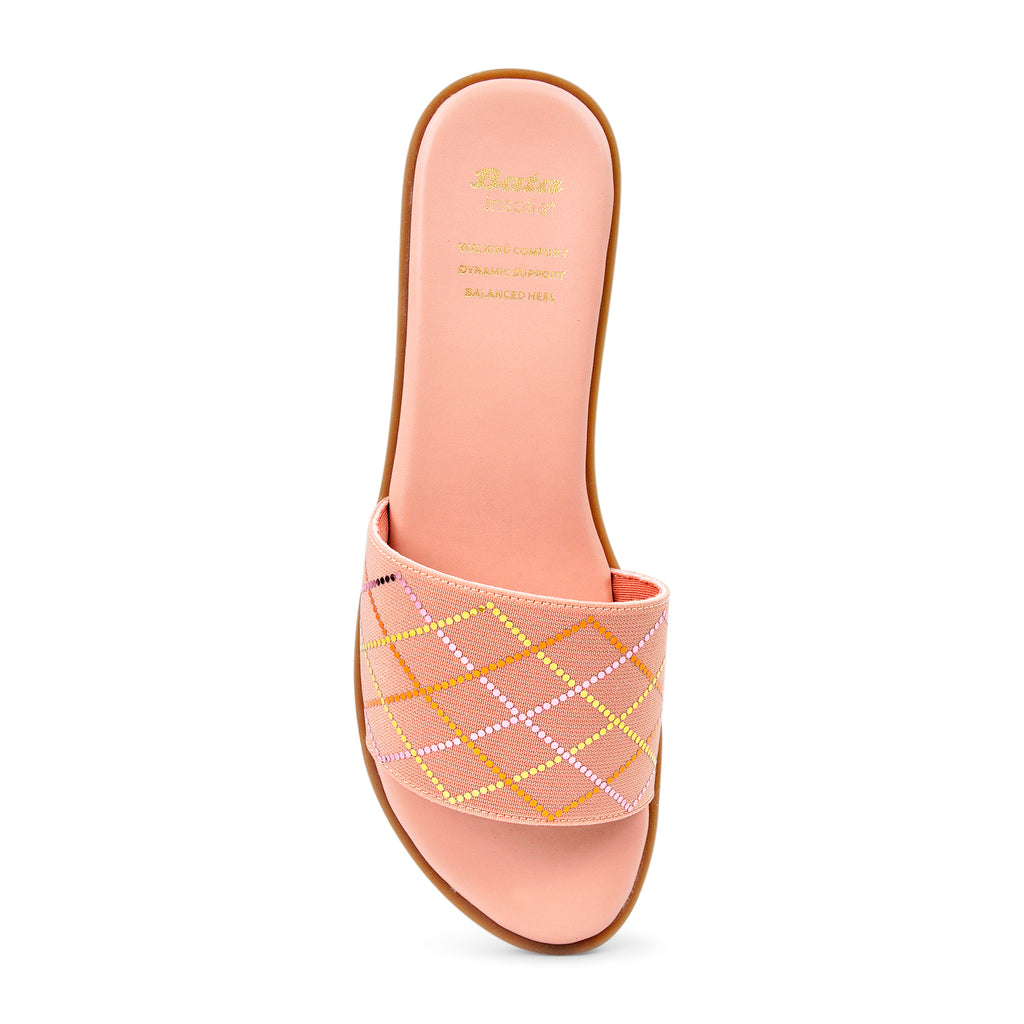 Ladies Sparkly Slip-On Flat Sandal