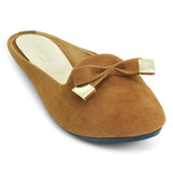 Suede Open-back Mule-Flats for Women - batabd